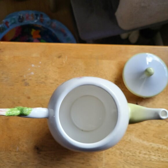 vintage Teleflora Gift teapot Lena Liu Hummingbird and Lilies Imperial Graphics - Picture 7 of 11